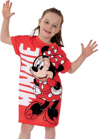 Disney Minnie Mouse Nightgown For Girls, Minnie Mouse Girls Nightgown, Polka Dot Kids Sleepwear For Summer in Saudi Arabia