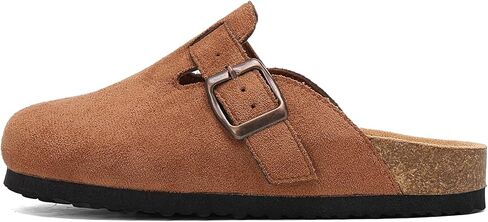 eqw Kids Suede Clogs for Boys & Girls-سرير القدم الناعم ، الدعم القوس والصنادل القابلة للتعديل في الإبزيم للأطفال الصغار الداخليين في الهواء الطلق للأطفال الكبار (3-12 سنة) in Kuwait
