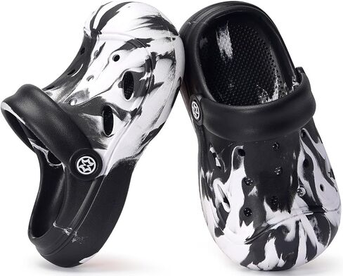 Kvbabby Toddler Clogs Boys Girls Glanden Shoes Little Kids Slips on Slides Sandals الأطفال in Kuwait