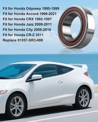 Half Shaft Bearing Fit for Honda Accord City Civic CRX CR-V CR-Z FR-V HR-V Integra Jazz Odyssey Shuttle Stream 1992-2021, Axle Shaft Bearings Replace 91057-SR3-008 in Saudi Arabia