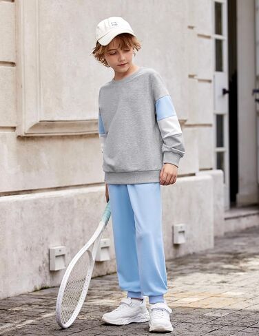 Arshiner Boy Clothes 2 قطعة كتلة من النوع الثقيل والسروال مجموعة الشتاء الخريف للطفل والأطفال 2-9 سنوات in Saudi Arabia