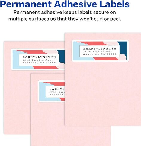 Avery Matte White Shipping Labels, Permanent Adhesive, 8-1/2" x 11", 20 Labels (8255) in Saudi Arabia