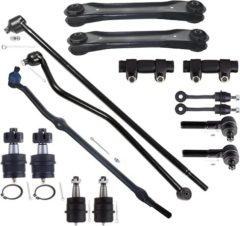 SCITOO 15pcs Front Suspension Kit Lower Control Arm Tie Rod End Adjusting Sleeve Sway Bar Link Lower Upper Ball Joint Center Link Fit 1996-1998 For Jeep Grand Cherokee 5.2L V8 in Saudi Arabia