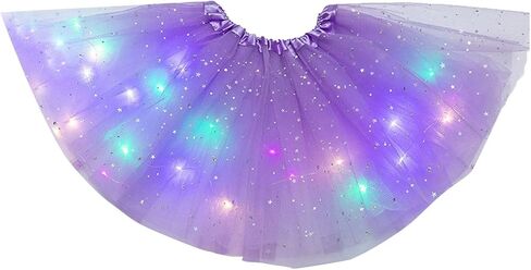 Girl Tutu Skirts, 2-8 Years Baby Girls Light Up LED Tutu Skirt Magic Light Princess LED Dancing Skirt Tulle Ballet in Saudi Arabia