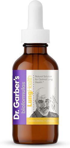 حلول دكتور غاربر الطبيعية قطرات صحة الرئة عن طريق الفم - ملحق سائل العلاج بالأحجار الكريمة لحماية وتطهير الرئتين ، وإصلاح أنسجة الرئة التالفة ، والدعم الصحي في الرئة ، والحساسية والربو - 60 مل. in Saudi Arabia