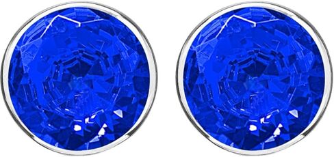 1/2-10 Carat Total Weight Sapphire Stud Earrings Bezel Push Back in Saudi Arabia