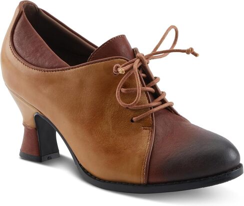 L'Artiste Alsehi Baroque Leather Pump-انزلاق مع كعب منتصف المنحوت in Saudi Arabia