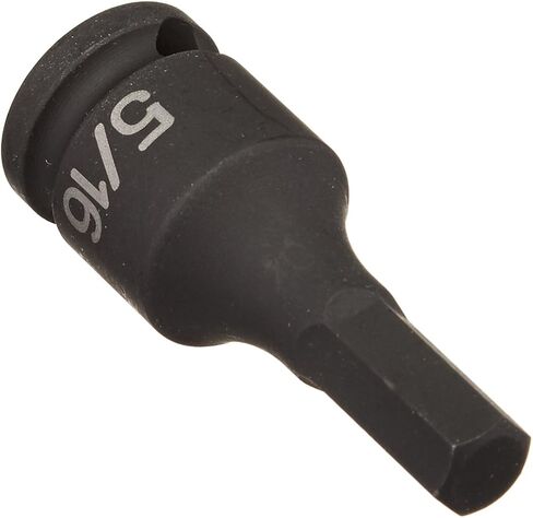 Grey Pneumatic (1910F) 3/8" Drive x 5/16" Hex Driver Socket , Black in Saudi Arabia
