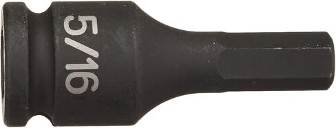 Grey Pneumatic (1910F) 3/8" Drive x 5/16" Hex Driver Socket , Black in Saudi Arabia