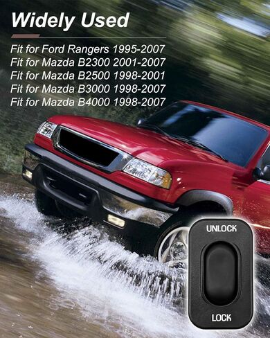 مفتاح قفل باب الطاقة الأمامي مناسب لفورد رينجر 1995-2007 و MAZDA B2300 B2500 B3000 B4000 1998-2007 ، استبدل PDS133 ، 1S9038 ، F57Z14028AA ، ZZM066210 ، SW7080 ، 650290 ، in Kuwait