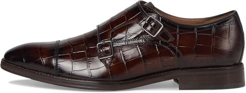 Johnston & Murphy Men Sullivan Double Buckle Cap Toe Monk Strap Loafer in Saudi Arabia