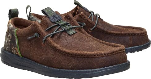 HEYDUDE Men's Wally Funk Realtree Edge Suede Slip-On Loafers | Lightweight Comfortable Casual Shoes in Saudi Arabia