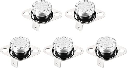 Rebower KSD301 Thermostat 100C NC Temperature Thermal Control Switch, [for Microwave Oven Refrigerators] - Normally Closed/90C Angle/5pcs in Saudi Arabia