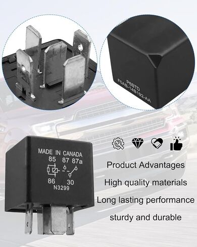 5-Pin Relay Fit for Ford Replace P6SDT FOAB-14B192-AA, 40A 12VDC Electrical System Relay in Saudi Arabia