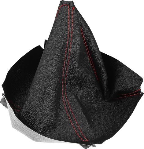 Universal Shift Boot Cover Car Shift Knob Boot Dust Cover Blue Seams Faux Leather Black in Saudi Arabia