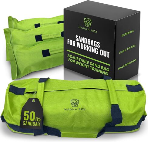 Sandbag Workout Bag - Adjustable Sand Bags for Weight Training | Heavy Duty Equipment - 1 Outer Workout Sandbag, 3 Inner Sandbags, and 1 Soft Kettlebell in Saudi Arabia
