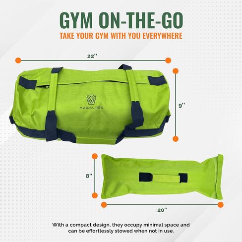 Sandbag Workout Bag - Adjustable Sand Bags for Weight Training | Heavy Duty Equipment - 1 Outer Workout Sandbag, 3 Inner Sandbags, and 1 Soft Kettlebell in Saudi Arabia
