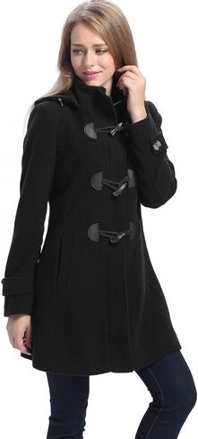 BGSD Women Daisy Wool Blend Toggle Toggle Walking Duffle Coat (متوفر أيضًا بحجم زائد و PETITE) in Saudi Arabia
