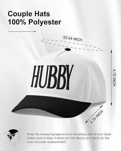 HubbyWifeyGifts Wedding Gifts for Couples, Hubby & Wifey Baseball Hats, Bridal Shower Gifts, Unique Gift for Engagement in Saudi Arabia