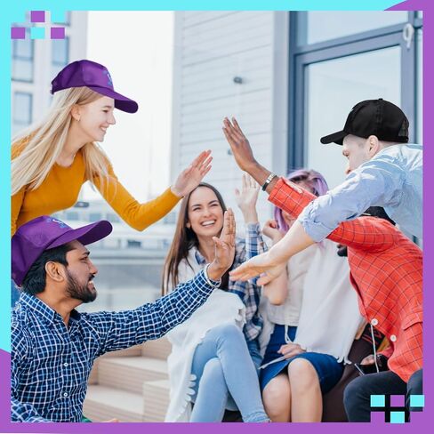 Hercicy 20 Pcs Breast Cancer Awareness Baseball Hats for Women Suicide Prevention Baseball Hats Ribbon Unisex Adjustable Caps in Saudi Arabia