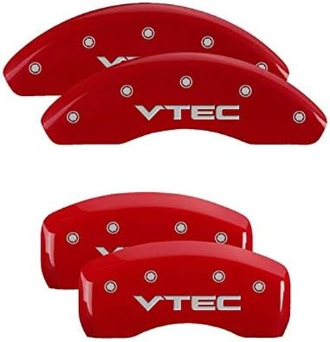 MGP Caliper Covers - Brake Caliper Covers 2022-2023 Honda Civic - Front and Rear Set - Red in Saudi Arabia