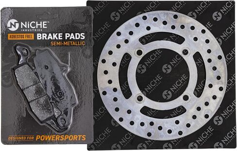 NICHE Rear Right Brake Rotor Pad Kit Semi Metallic For Kawasaki ZR7S 43082-0045 43082-1226 43082-1232 41080-1466-CL in Saudi Arabia