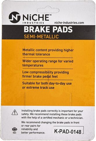 NICHE Rear Right Brake Rotor Pad Kit Semi Metallic For Kawasaki ZR7S 43082-0045 43082-1226 43082-1232 41080-1466-CL in Saudi Arabia
