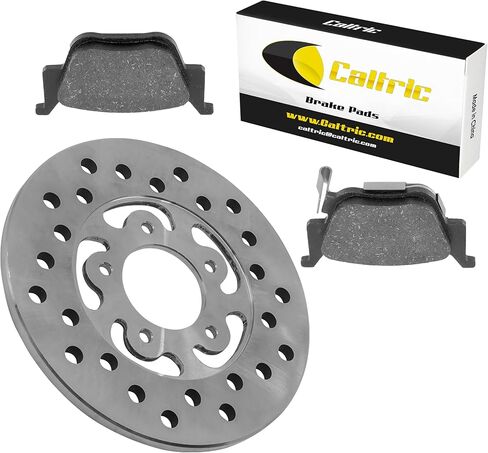Caltric Rear Brake Disc Rotor with Brake Pads Compatible with Honda Rubicon 500 TRX500FA 2015-2019 in Saudi Arabia