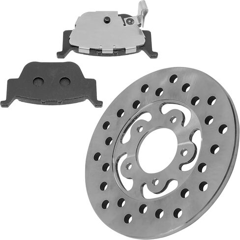 Caltric Rear Brake Disc Rotor with Brake Pads Compatible with Honda Rubicon 500 TRX500FA 2015-2019 in Saudi Arabia