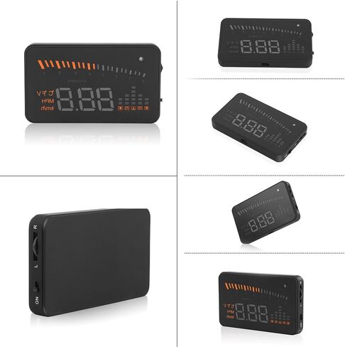 3'' Car HUD Head-Up Display Colorful Dashboard Projector Speed Warning System with OBDII/EUOBD Interface Vehicle Speed MPH/KPM Car Electrical Supplies GPS Heads Up Display for Cars in Saudi Arabia