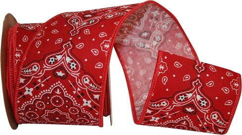 Reliant Ribbon Bandana West Ribbon, 7/8 Inch X 20 Yards, Red in Saudi Arabia