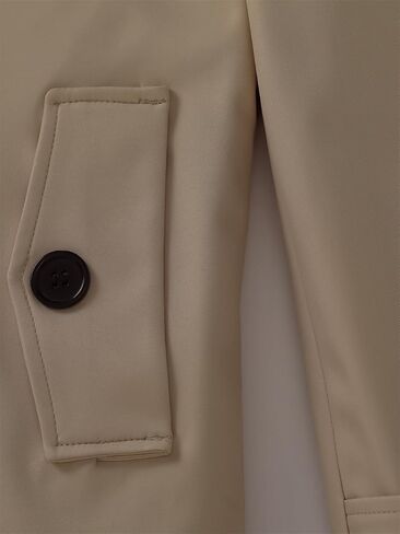 KVE Women's Trench Coat Double Breadged Classic Long Coat Fashion Outerwear in Kuwait