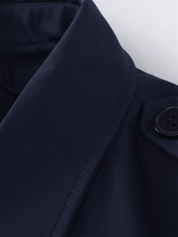 KVE Women's Trench Coat Double Breadged Classic Long Coat Fashion Outerwear in Kuwait