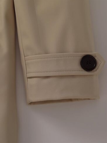 KVE Women's Trench Coat Double Breadged Classic Long Coat Fashion Outerwear in Kuwait