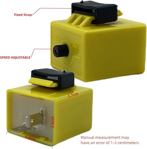 LK 4PCS 2-دن الإلكترونية الإشارة الإشارة Flasher Fix Firce Motorcycle Turn Flash Hyper Flash ، 12V DC قابلة للتعديل LED LED إشارة فرط مؤشر التتابع in Kuwait