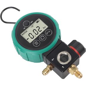 Fafeicy 4 Valve Digital Manifold Gauges HVAC System Analyzer with Vacuum and Pressure Testing for AC Refrigeration Service in Kuwait