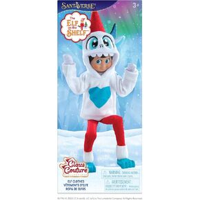 مجموعة elf on the Shelf Claus Couture Collection Yeti Hoodie Set-مجموعة دافئة ذات طابع صغير مع Hoodie و Sculpted Slippers-مستوحاة من Snobiggi-الكشافة غير مدرجة in Kuwait