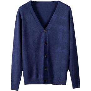 Men's Cardigan Sweater Long Sleeve Plus Size V-Neck Casual Button Sweater Cardigan in Saudi Arabia
