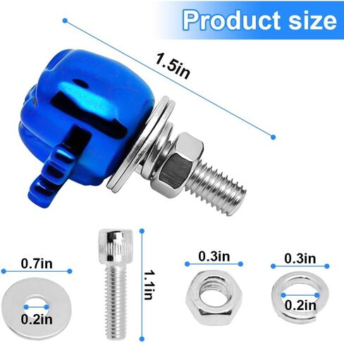 Red Skull Lucky Plate Bolts and Sounds for Car/Motorcycle/Truck ، Discorative Pround Recivery Plate Arteners مجموعة أجهزة مع إدراج الإطار (4 عبوات) in Kuwait