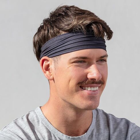 Sport Headbands for Men & Women - Sweat-Wicking Workout & Running Head Bands - Exercise Sweat Band for Workout, Basketball, Tennis, Cycling, Yoga in Saudi Arabia