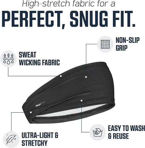 Sport Headbands for Men & Women - Sweat-Wicking Workout & Running Head Bands - Exercise Sweat Band for Workout, Basketball, Tennis, Cycling, Yoga in Saudi Arabia