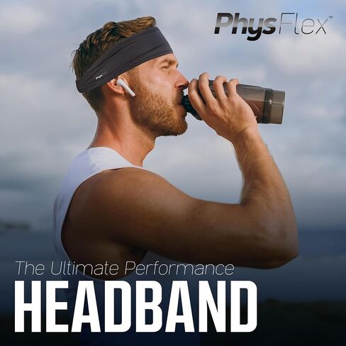Sport Headbands for Men & Women - Sweat-Wicking Workout & Running Head Bands - Exercise Sweat Band for Workout, Basketball, Tennis, Cycling, Yoga in Saudi Arabia