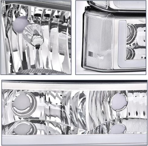 مجموعة مصباح LED PIT66 متوافقة مع 03-06 Chevy Silverado 1500 2500 3500 HD Model/03-06 Avalanche 1500 2500 (Fit No Cladding فقط) in Saudi Arabia