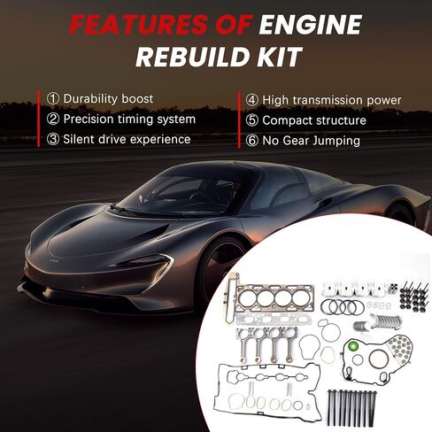 Engine Rebuild Overhaul Pistons Valves Kit 2.4L Fit for Equinox Terrain 2010-2017 for Malibu 2008-2014 for Verano 12-17 Car Engine Components for Impala/LaCrosse/Vue/HHR/G5/G6 in Saudi Arabia