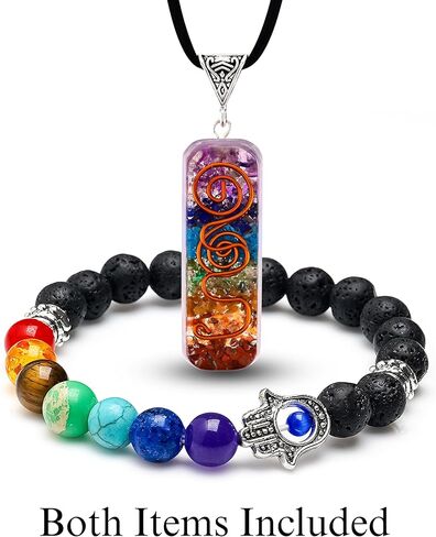 Labradorite Hexagon Healing Crystal Necklace - Inner Magic & Protection. Balance, Positivity & Luck in Saudi Arabia