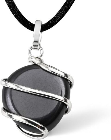 Labradorite Hexagon Healing Crystal Necklace - Inner Magic & Protection. Balance, Positivity & Luck in Kuwait