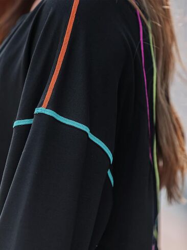 Popvil Open Back Prockout Tops for Women Long Sleeve Lightweight Mostitic Shirt for Gym Yoga Hiking Attill in Kuwait