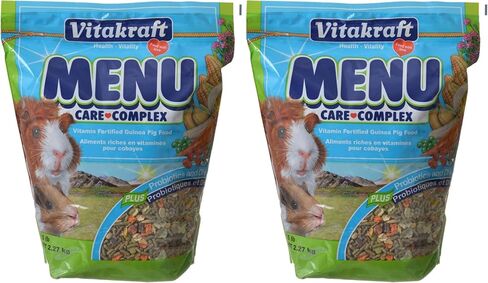 Vitakraft Menu Premium Guinea Pig Food - Alfalfa Pellets Blend - Vitamin and Mineral Fortified 5 Pound (Pack of 1) in Saudi Arabia