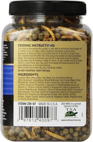 Zoo Med Gourmet Aquatic Turtle Food, 11 oz. in Saudi Arabia