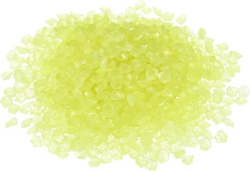 3000pcs Glow Rocks 3-5mm Glow Pebbles Decoration in The Dark Luminous Stones Decor DIY Decorative Yellow for Garden, Potted Plant, Fish Tank in Saudi Arabia